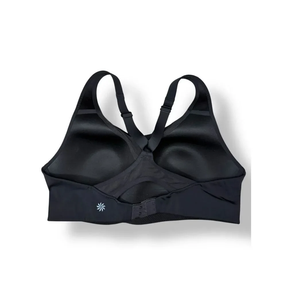 Athleta 36C Advance High Impact Sports Bra Black‎ Padded Running Gym Activewear